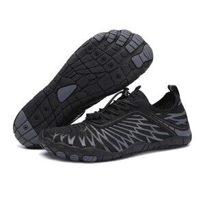 Water Aqua barefoot black fitted breathable wading shoe Men Women’s/ size 41
